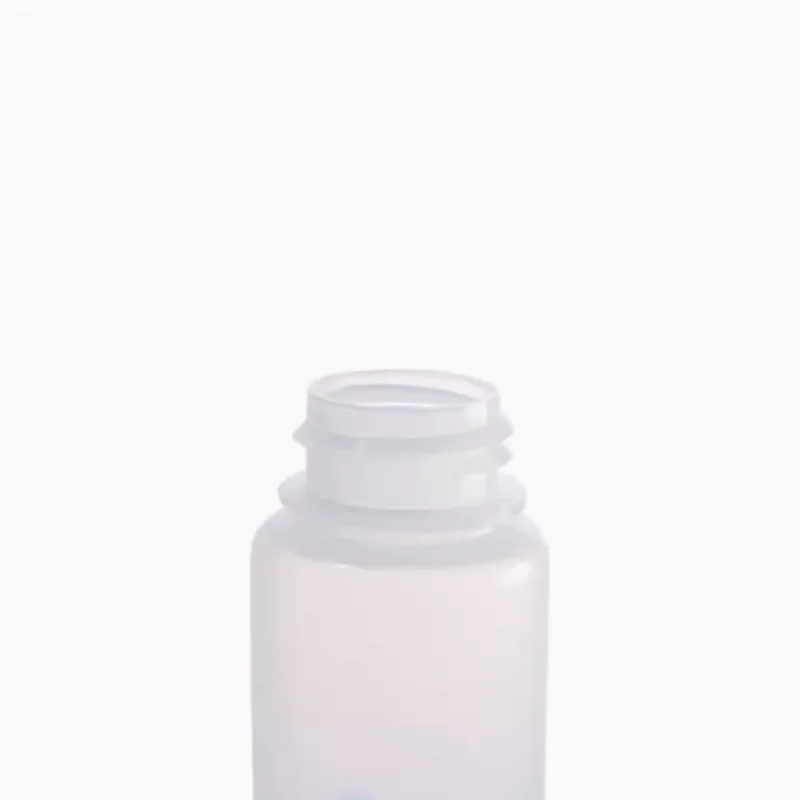 Plastic gas washer bottle PP transparent screw cap with lid plastic gas washer bottle 125ml/250ml/500ml/1000ml