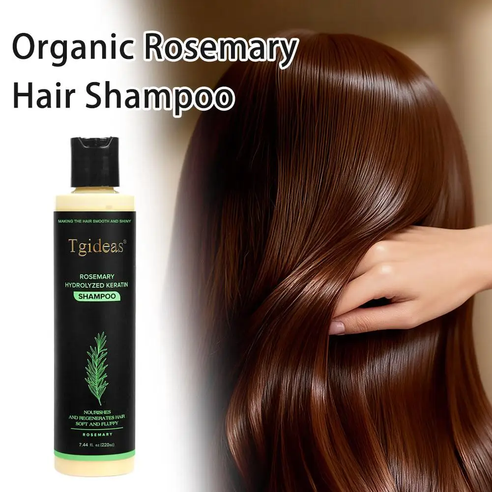 

Tgideas Rosemary Keratin Shampoo Nourishing Scalp Relief Repair Soft Fluffy Hair Regrowth Care
