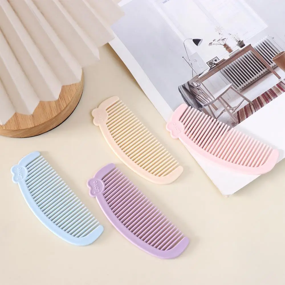 Child Daily Care Hair Care Mini Comb Love Portable Cute Hair Comb Candy Color Cute Kids Hair Brush Students