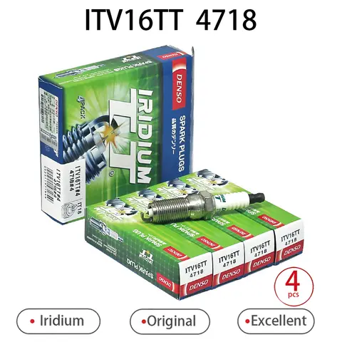 4pcs 6pcs Original Denso Spark Plug ITV16TT 4718 suitable for Ford Mazda Buick Chevrolet