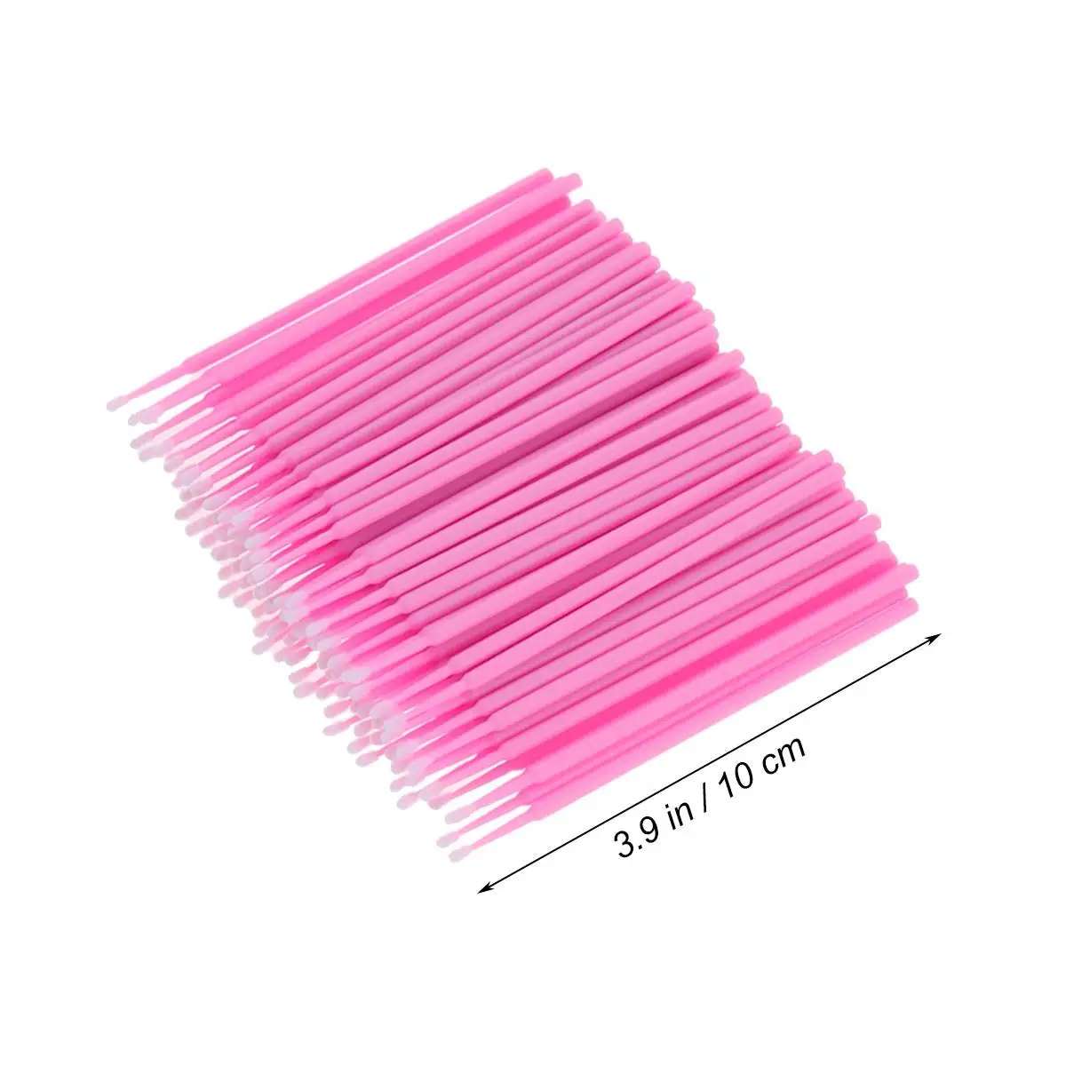 

300 Pcs Disposable Micro Applicator Brush Non Linting Cotton Swabs Eyelash Extension Removal Tools Bending Tip Precision