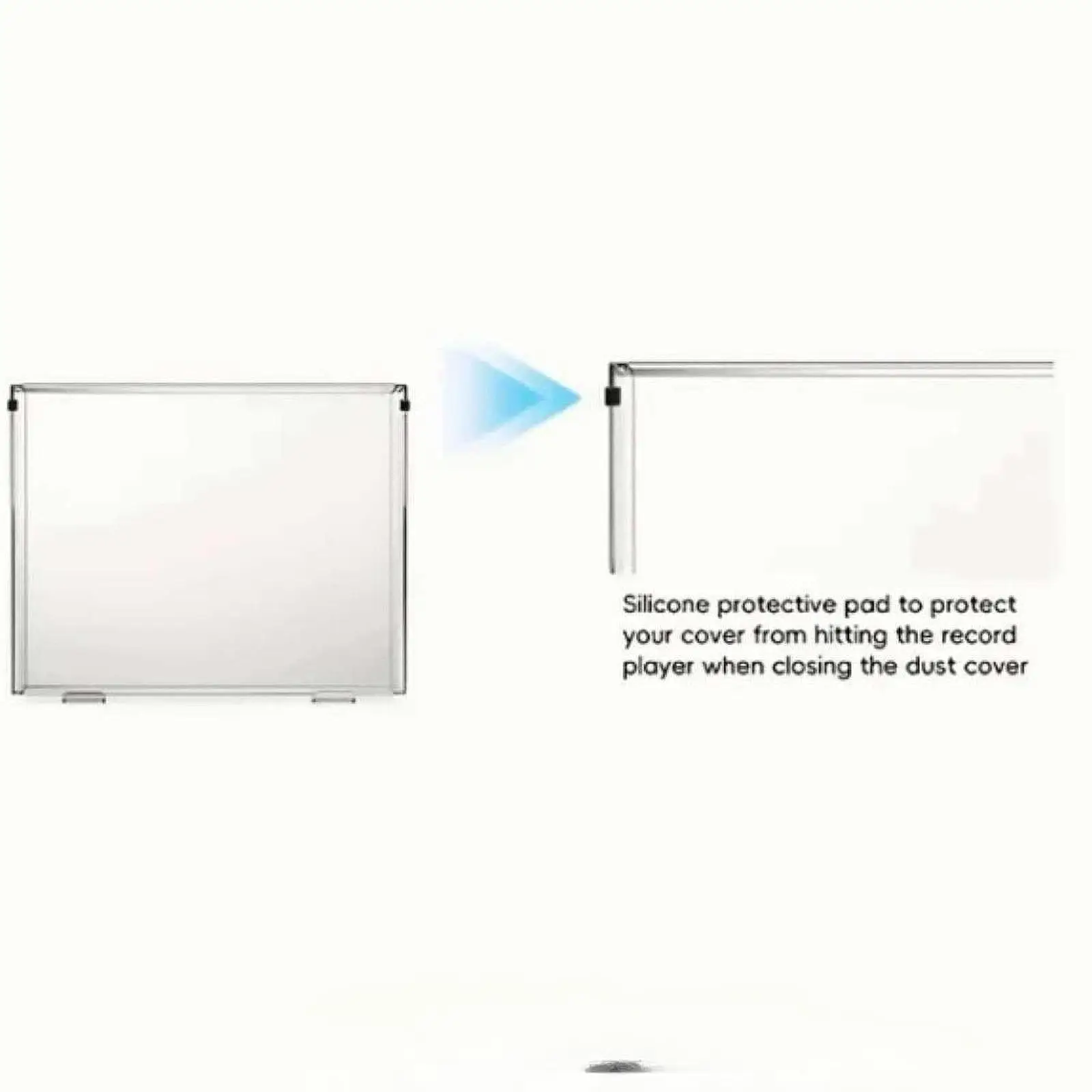 Turntable Dust Cover, Durability, Easy to Install, Clear, Practical Accessory Record Player Protective Lid Dustcover for LP120