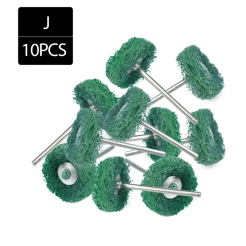 

10Pcs 2.35Mm Dental Laboratory Polishing Prophy Brush Wheel Rotary Tools Low Speed Hp Shank Dental Accessories