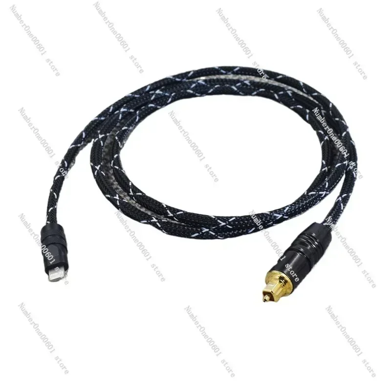 كابل USB إلى الألياف الضوئية Lightning إلى منفذ مربع مناسب لهاتف Huawei Oppo Android Vivo Phone Type-C إلى كابل الصوت الألياف #4