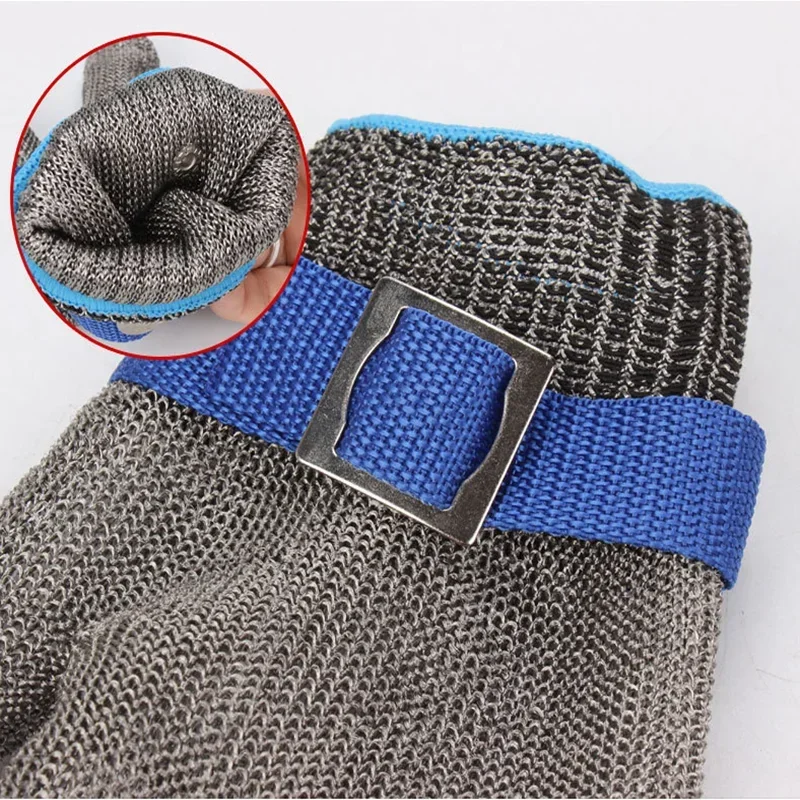 Stainless Steel Gloves Anti-cut Wear-resistant Slaughter Gardening Hand Protect Working Gloves Metal Mesh Butcher Kitchen Gloves