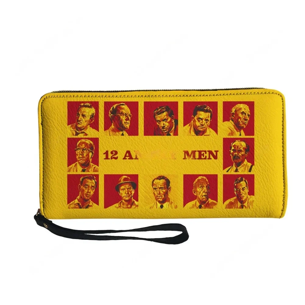 12 Angry Men movie retro poster old movie Custom Wallet Purse Sprunki Zipper Long Wallets Double Print  Portable Wallet Gift Bag