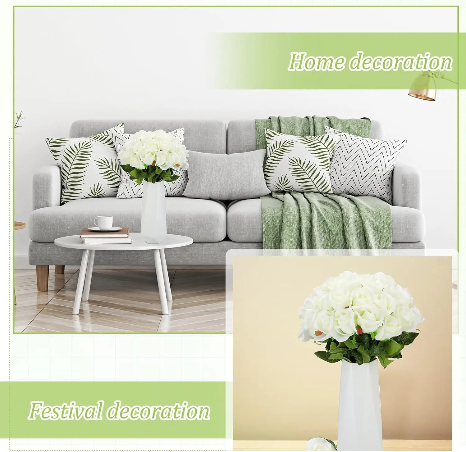 100 Pieces Artificial Roses Flowers Bulk, Long Stem Realistic Fake Silk Roses Bouquet for Table Centerpiece Vases Wedding Party