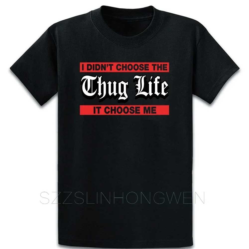 

Я не выбрал The Thug Life It Choose Me Пара футболок с короткими рукавами для мужчин и женщин Дышащие повседневные свободные топы из чистого хлопка
