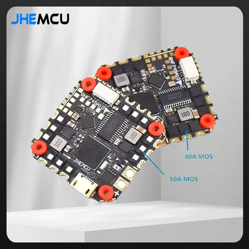 

JHEMCU GHF745 AIO MPU6000 F745 Flight Controller Blheli32 G071 40A/50A 4 in1 ESC 25,5x25,5mm 3-6s for fpv freestyle drone