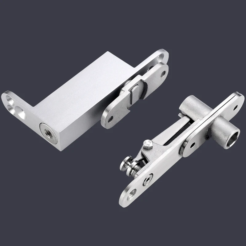 1Set Stainless Steel Alloy Heavy Door Pivot Hinge Auto Soft Close Invisible Hidden Floor Spring Door Hinges Install Up and Down