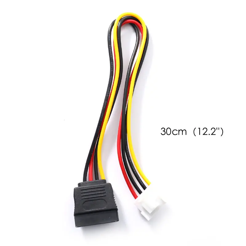 SATA 15 Pin Female To 4 Pin Female FDD Floppy Adapter Hard Drive Power Cord Cable XH2.54mm To Sata/VH3.96mm To Sata