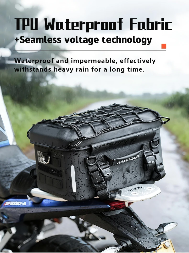 ARMORAIN Motorrad Hartschalen Wasserdichte Hecktasche Rücksitztasche Kameraausrüstung Gepäcktasche Motorrad Touring Kameratasche – Detail 4