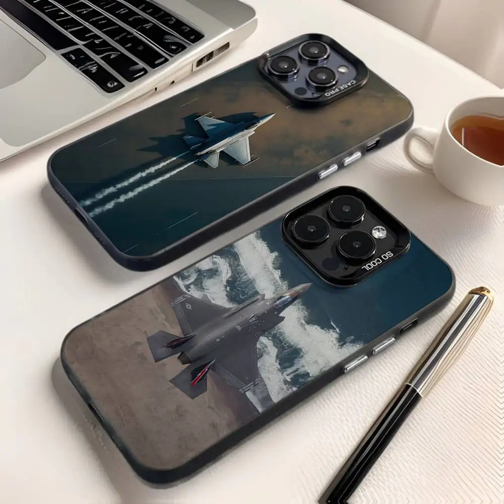 

Fighter jets take off Phone Case For iPhone 16,15,14,13,12,11,8,7,Pro,Max,Plus,Mini,XS,SE Anti Fall Black Matte Hard
