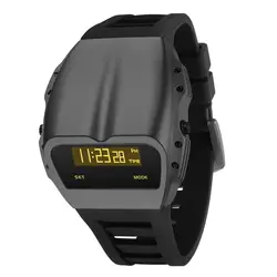 IB DESIGN Unique Metal Watches Retro Digital BENLY Watches For Men Retro-futuristic Punk Fashion Led Electronic Watches X7000