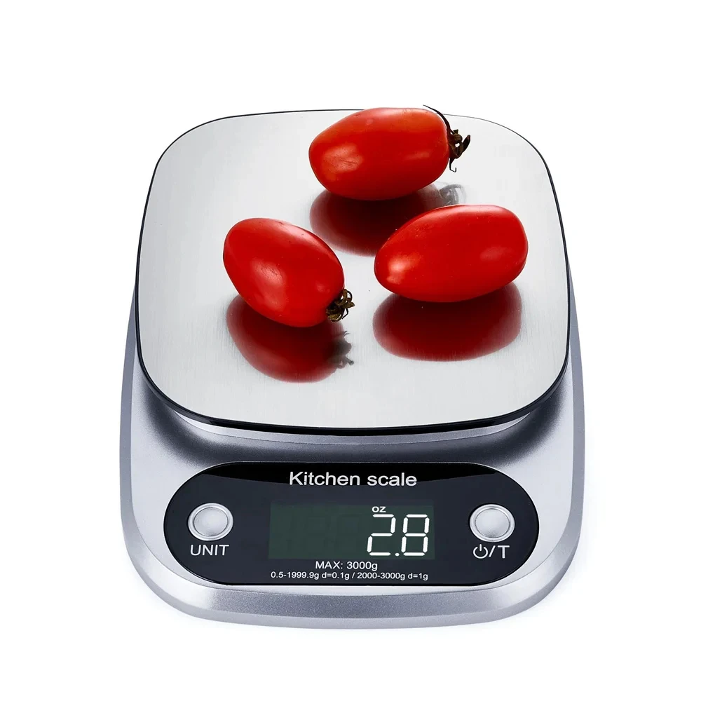 5/10kg Digital Kitchen Scale Stainless Steel LCD Electronic 