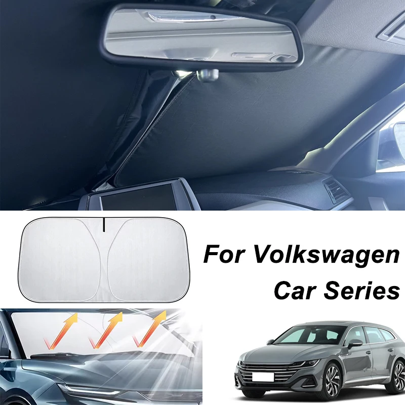 

Car Front Windshield Sunshade For Volkswagen Golf Polo Passat Tiguan Touareg Jetta Atlas Beetle UV Protection Sun Shade