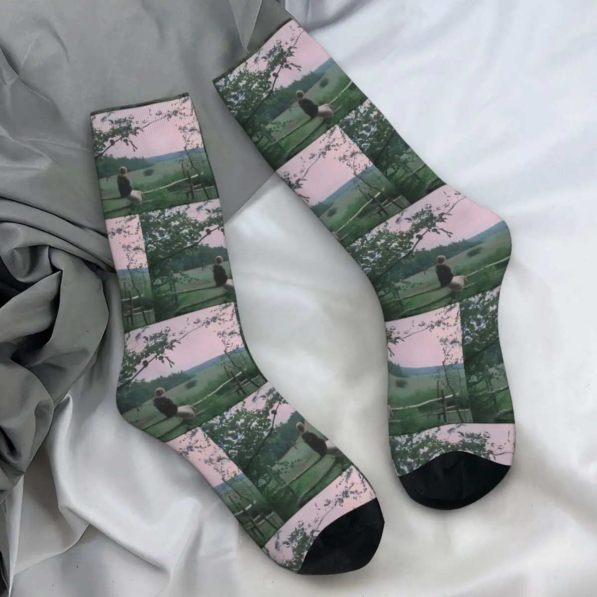 Mirror (Tarkovsky) Stockings Movie Poster Graphic Elegant Socks Autumn Anti-Slip Socks Men's Running Breathable Socks