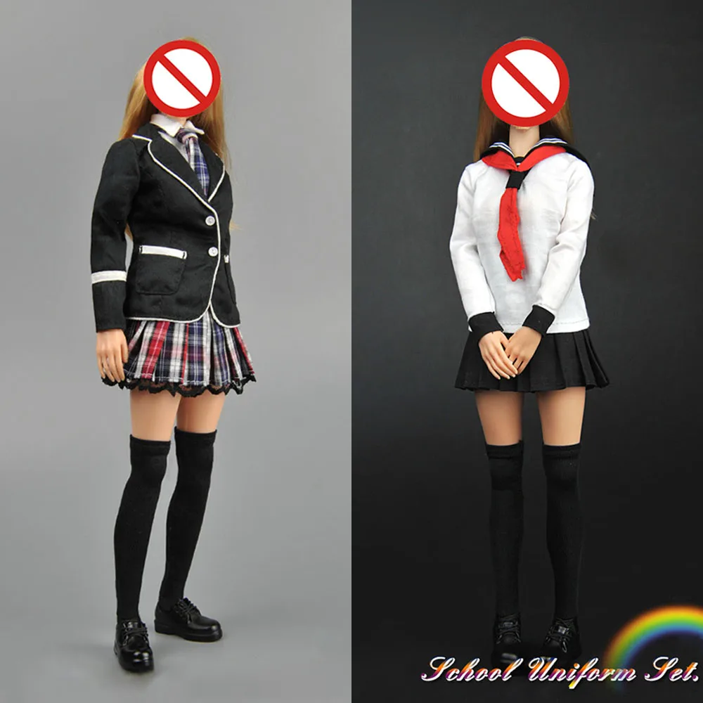 

ZYTOYS ZY15-30 ZY15-31 1/6 Scale Girl School Uniform Set JK Suit Clothes Model Fit 12'' Female Soldier Action Figure Body Dolls