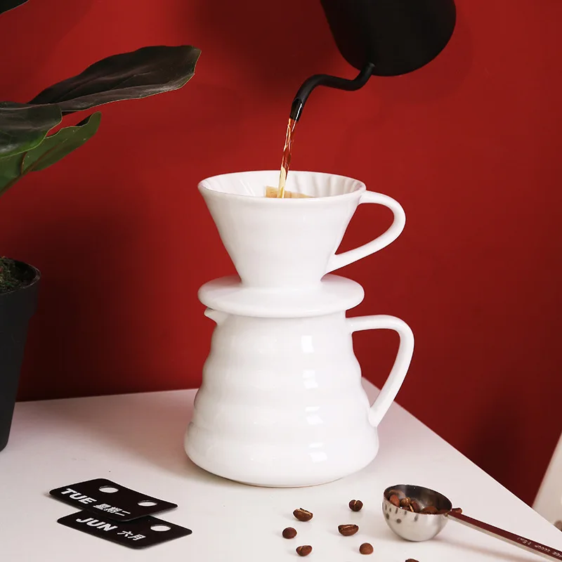

Pour Over Coffee Maker Ceramic Coffee Maker 520ml Pour Over Coffee Dripper Filters