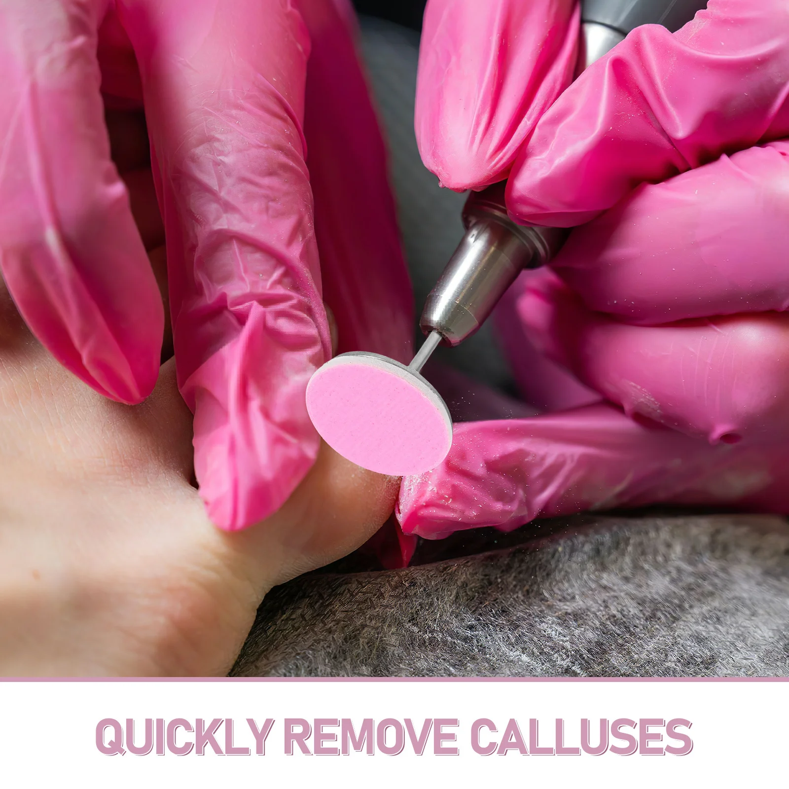 1 Zestaw Frezów do Paznokci Papier Ścierny Dysze Trwałe Precyzyjne Narzędzia do Manicure Pedicure Pilnik do Stóp Do Użytku Domowego Salonu Dyski do Polerowania Paznokci