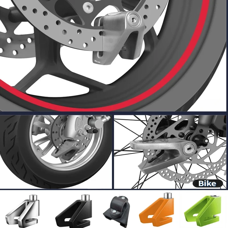 قفل فرامل قرصية للدراجات والدراجات النارية ، قفل مضاد للسرقة ، قرص قفل قوي للأمان ، قفل عجلة محوري ، دراجة جبلية #1