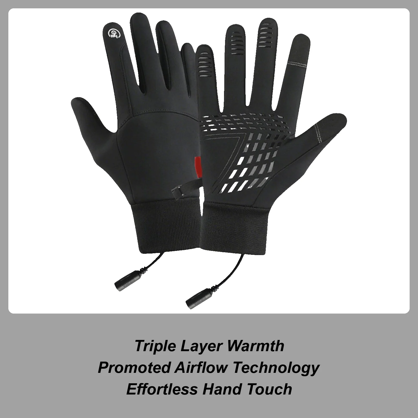 

Перчатки с электрическим подогревом, теплые варежки с сенсорным экраном для катания на лыжах, велоспорта, пешего туризма, зимы, поездок на работу, для мужчин, женщин, взрослых, на открытом воздухе