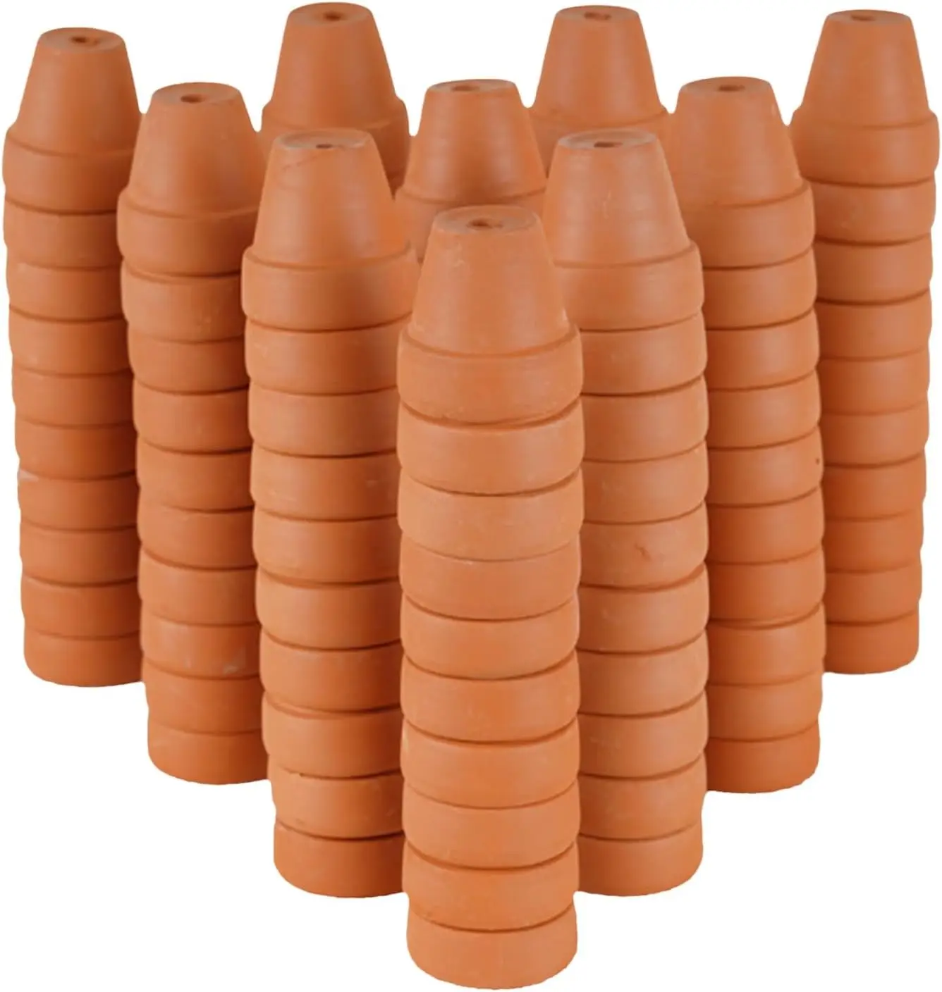 

Набор из 100 терракотовых горшков 1,5 дюйма - миниатюрные глиняные горшки с дренажным отверстием для миниатюрных кактусов, трав, литопов, суккулентов, для рассады