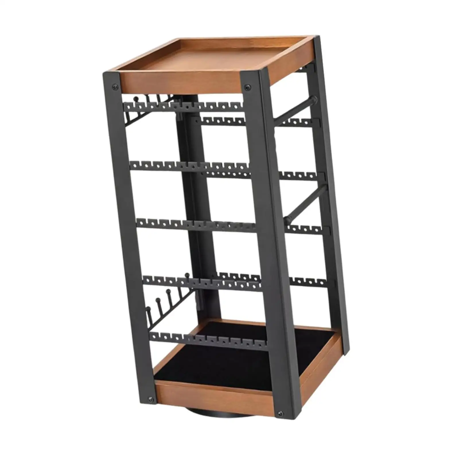 

Вращающаяся подставка для украшений, вешалка для ожерелий, держатель для серег, подставка для украшений для туалетного столика, дома, демонстрационных витрин, для девочек