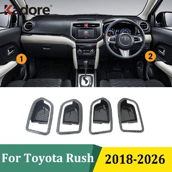 Für Toyota Rush 2018 2019 2020 2021 2022 2023 2024 2025 2026 Seitentürgriff-Abdeckung Zierleiste Auto-Aufkleber Styling-Zubehör