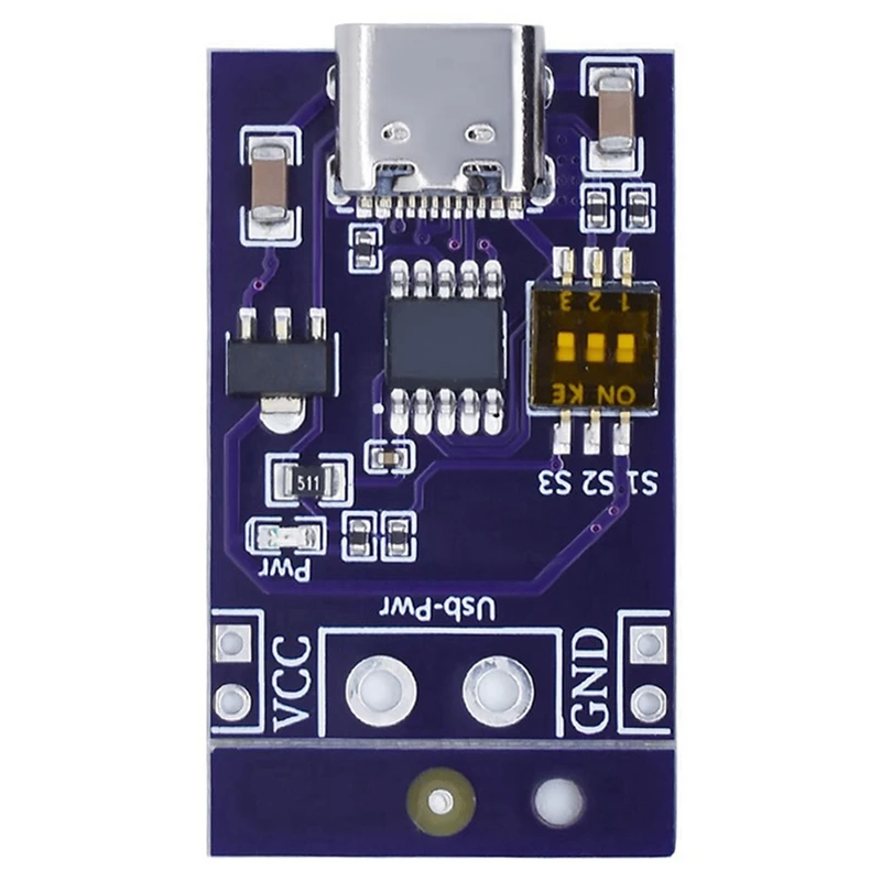 

3X Type-C QC AFC PD2.0 PD3.0 To DC Spoof Scam Fast Charge Trigger Detector USB-PD Notebook Power Supply Change Board