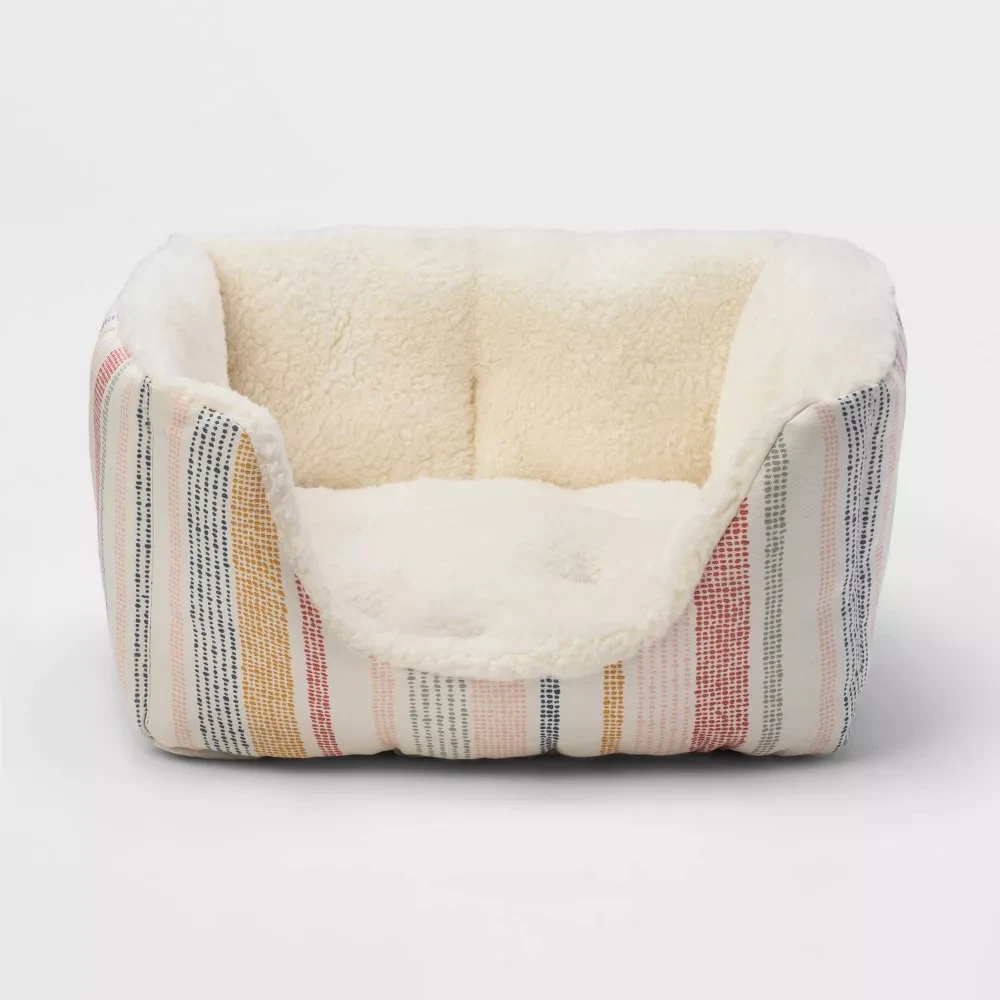 

Small Cat Bed for Indoor Cats,Dog Bed for Small Dogs,Comfort Pet Bed,High-walled Kitten Bed,Cute Kitty Bed,Washable Puppy Bed