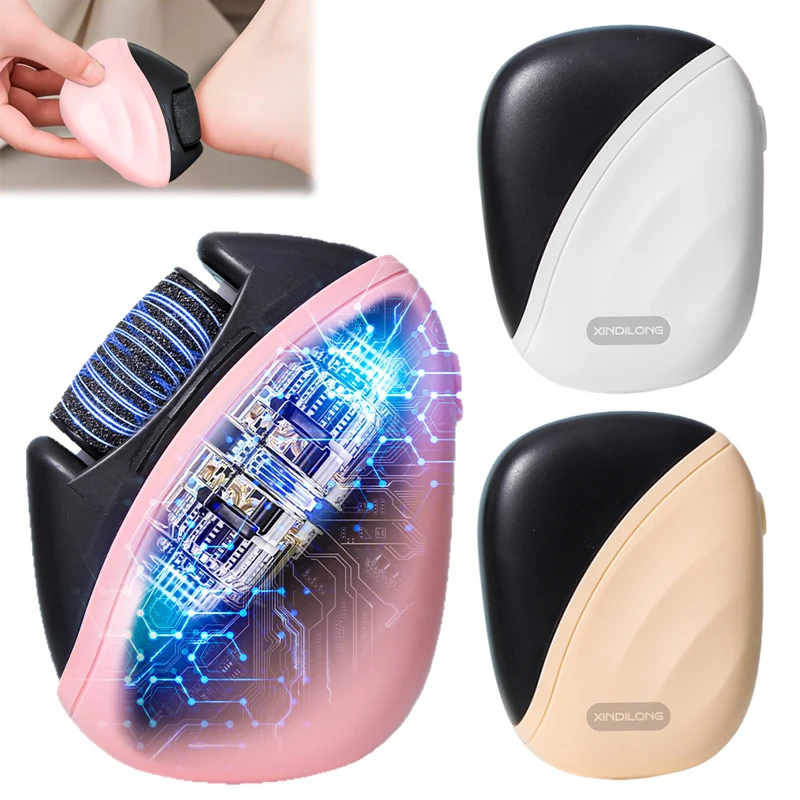 

Электрический генератор мозолей для ног с режущей кромкой 2025 и подсветкой; Удобный перезаряжаемый гаджет для педикюра для безопасного использования