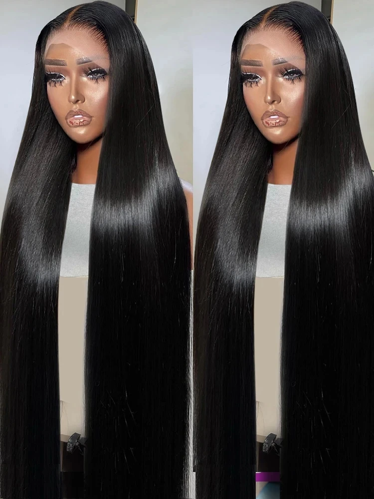 

13x4 Straight Lace Front Wigs 30 Inches HD Transparent Lace Frontal Wig Remy Malaysian 13x4 Straight Human Hair Wigs For Women