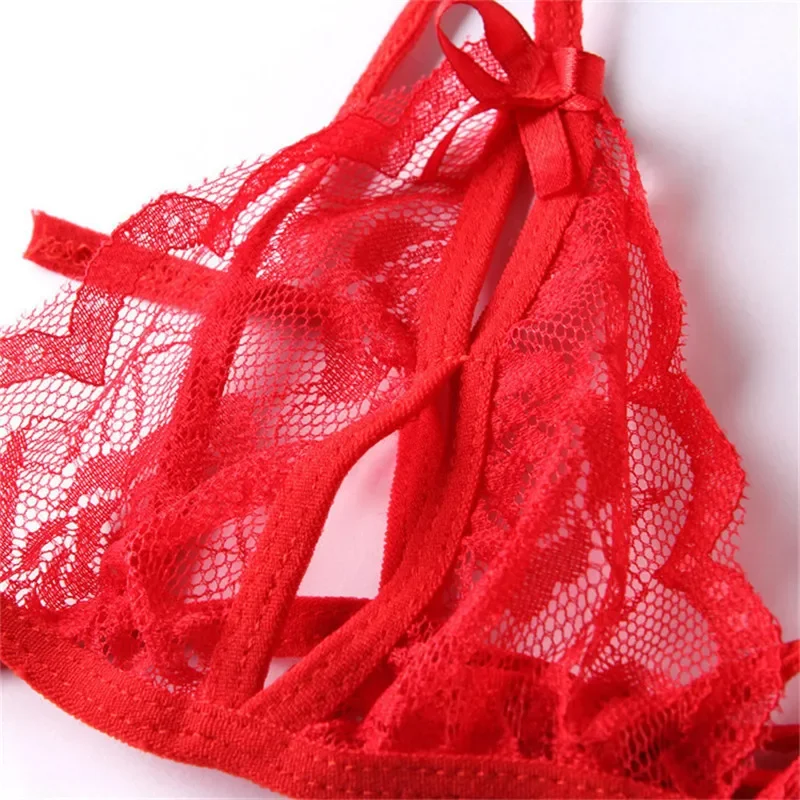 Hot Bra Sexy Lingerie Women Underwear Lace Bralette Set Erotic Uniform Sexy Costumes Girls Exotic Apparel More Colors Bra Set - Image 3