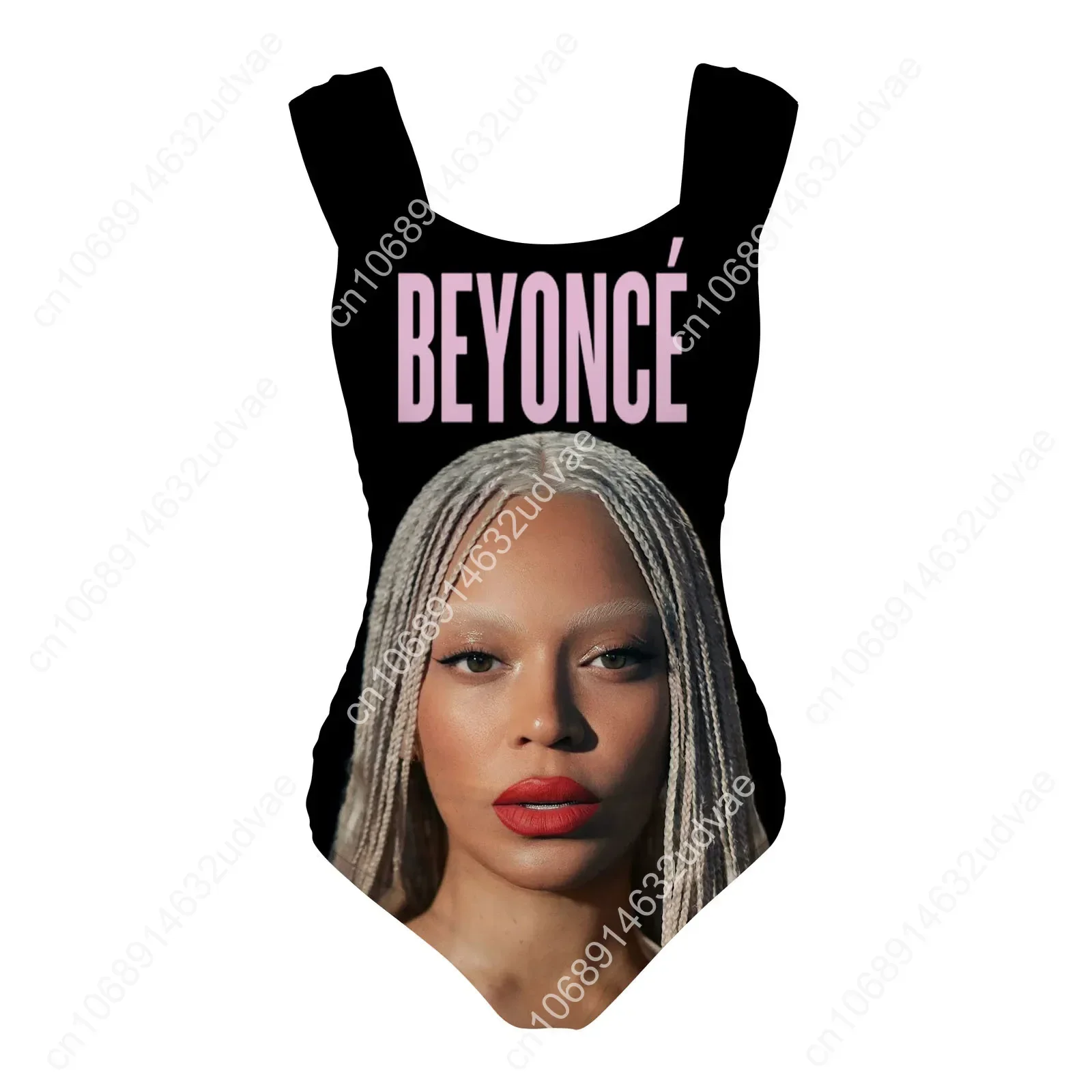 Beyoncé  Swimsuit Wide Strap Women Bathing Suits Personalized Swimwear Pool Party Sexy Bikini Customize Beachwear