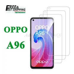 Screen Protector For OPPO A96, Tempered Glass  HD 9H High Aluminum Crystal Transparent Clear Anti Scratch Case Friendly