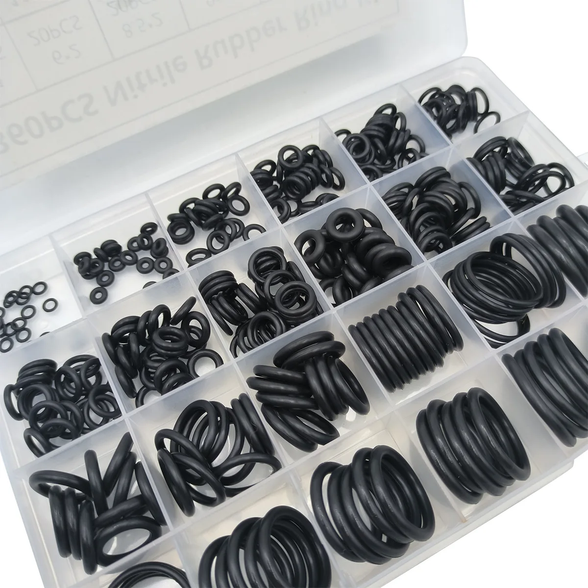 

High Temperature Resistant Nitrile Rubber O Rings 360pcs Black Sealing Ring Set Waterproof Seal Gasket For Hardware Installation