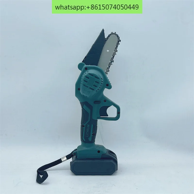 6-inch mini saw 4-inch 8-inch chainsaw household small handheld saw rechargeable lithium chainsaw outdoor logging saw.