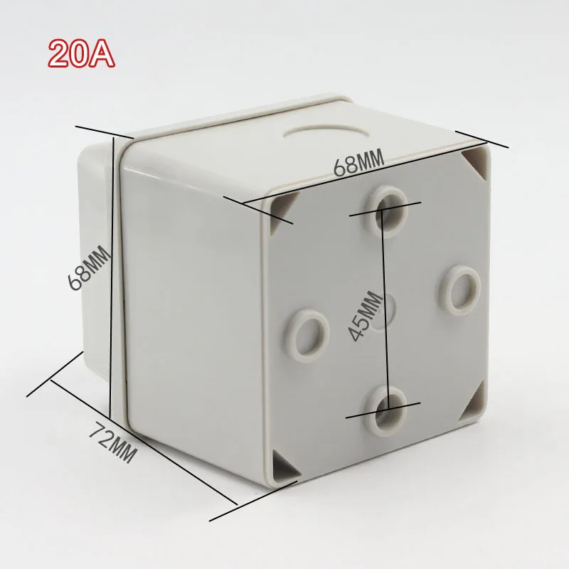 LW26-20/3 20A - 63A 380V Changeover Switch 3 Positions Rotary 12 Screw Terminals Cam Rotary Changeover Switch Knob Universal