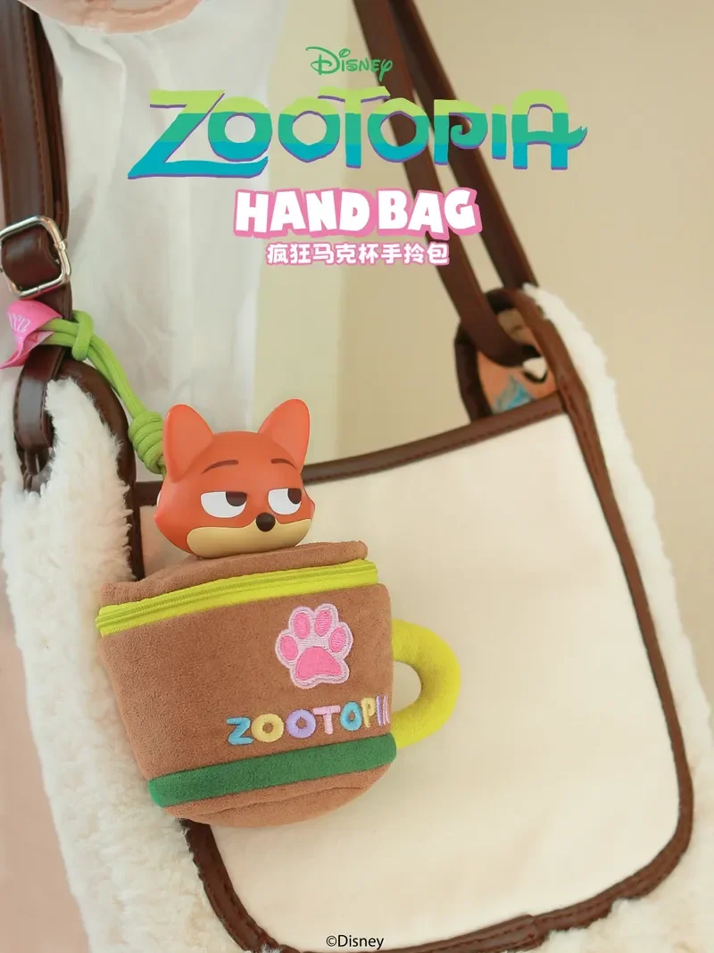 

Новинка 2025, кружка Disney Zootopia, плюшевая подвеска, сумка, слепая коробка, Ник Фокс, Джуди, кролик, милая коллекция игрушек, праздничные подарки