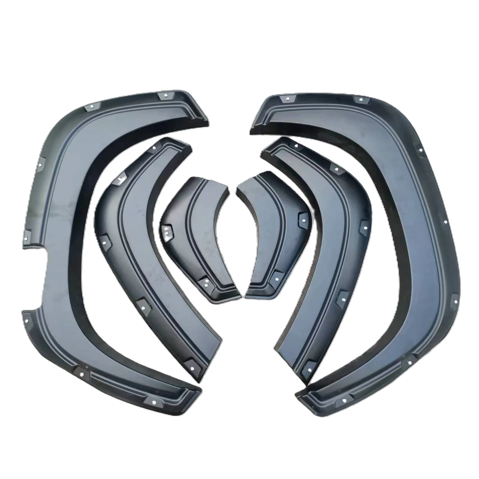 Guardabarros Negro Mate con Tornillos Decorativos para Triton L200 MR MQ Strada 2019-2022