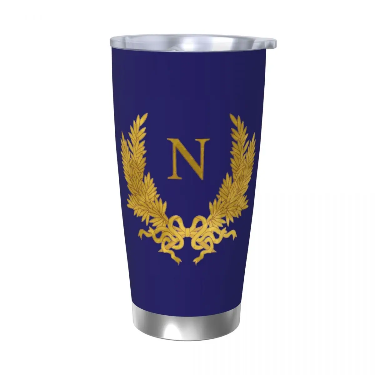 

Napoleon Bonaparte Insulated Tumbler with Straws French Empire Vacuum Coffee Mugs Double Wall Bottle Cups, 20oz