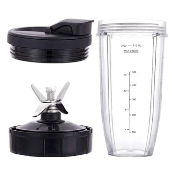 Para peças de reposição do liquidificador ninja, lâmina extratora de 7 aletas de copo de 24oz, para nutri ninja auto iq bn801 ss101 BL480-30 bl641