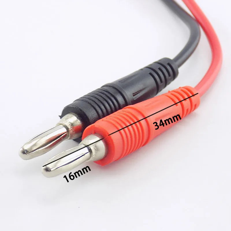 1M Alligator Clip to Banana Plug Test Cable Wire Silicone for Probe Multimeter double end Crocodile electric diy