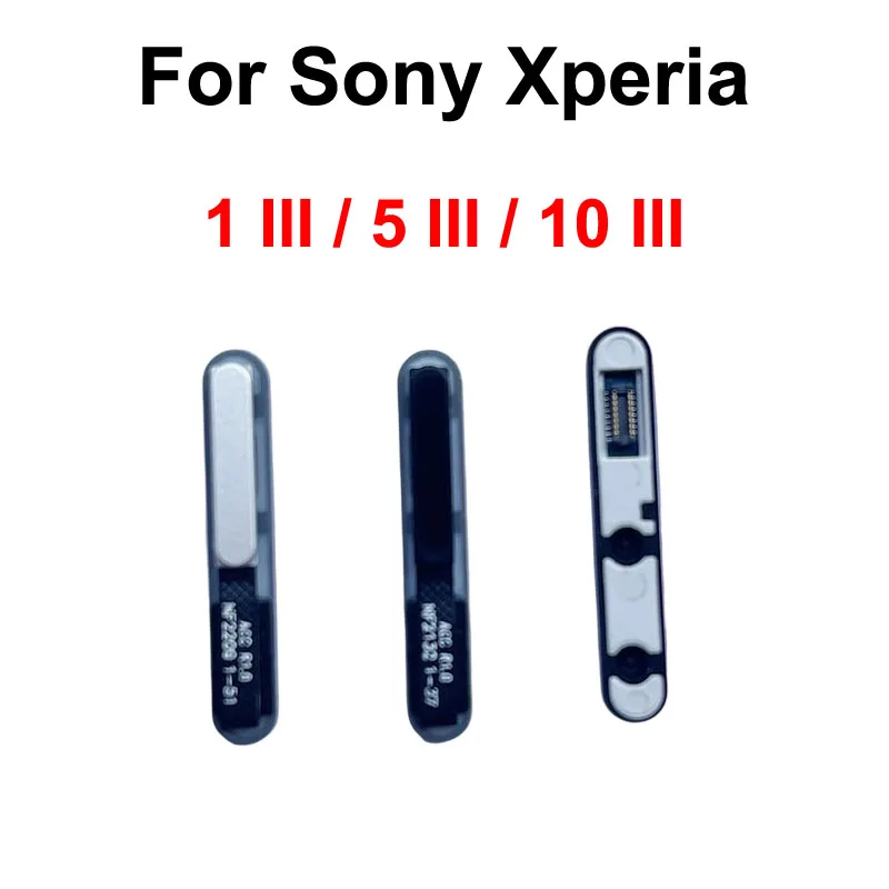 GEFENSI For Sony Xperia 1 5 10 III X1iii X5iii X10iii Power On/Off Switch Fingerprint Button Touch ID Flex Cable