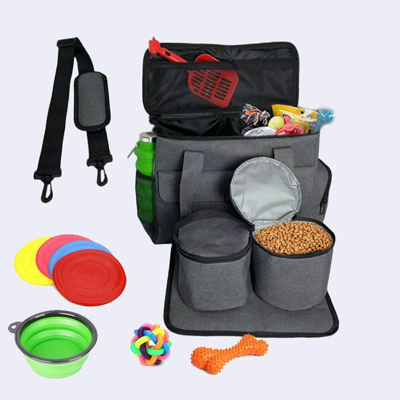 متعددة الوظائف المحمولة علاج الحيوانات الأليفة الحقيبة أنبوب موزع الكلب حقيبة تدريب دائم في الهواء الطلق الحيوانات الأليفة الملحقات للكلاب والقطط