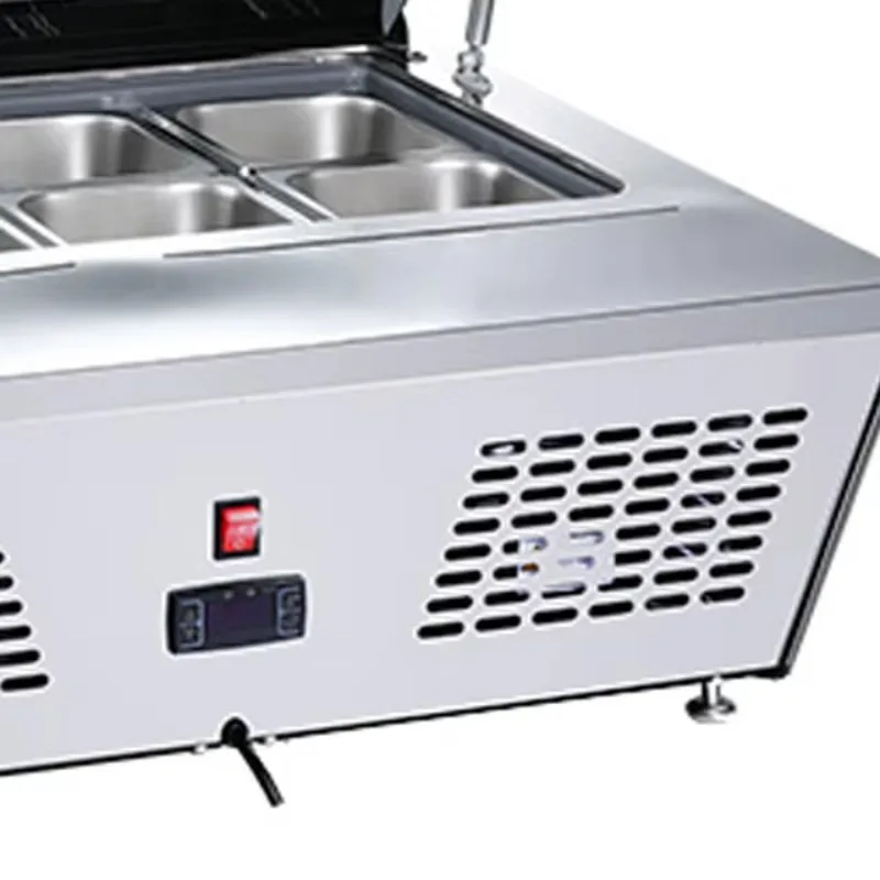 Showcase Chiller Commercial Counter Top Salad Display Showcase Buffet Food Cooler Refrigerated Display Showcase Refrigerator