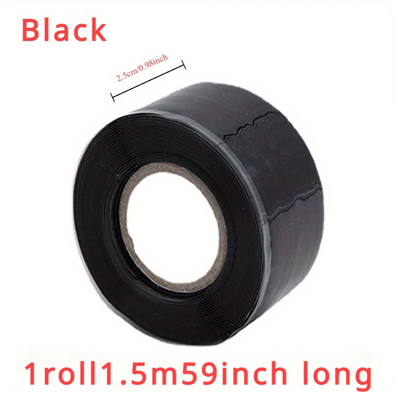 3 pc Versatile Self-Fusing Silicone Tape - Waterproof, High-Temperature Resistant for Leak Repair & Insulation, Easy Cut to Size