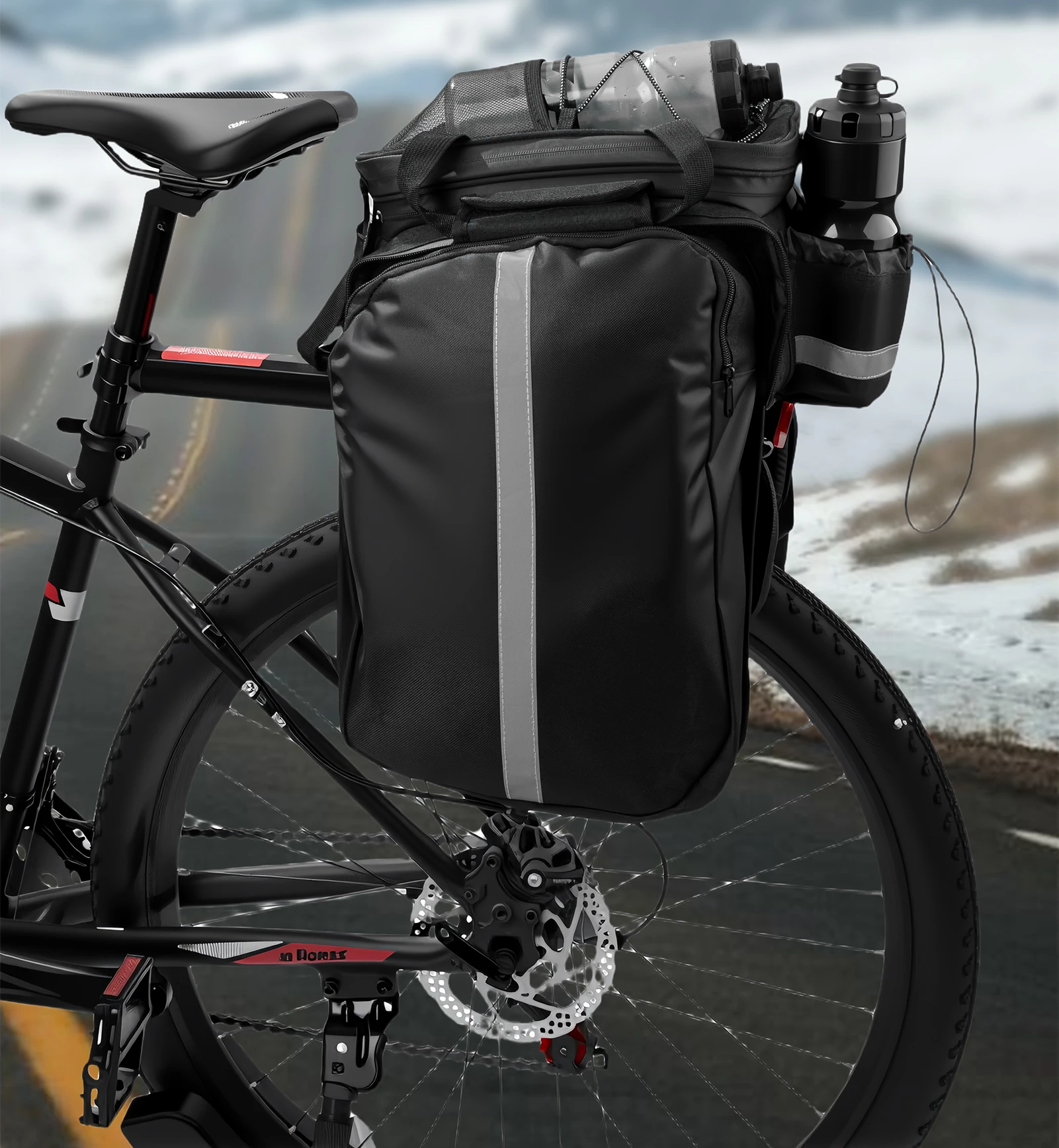 OFFBONDAGE 20L Fahrrad-Hecktasche, Fahrradsatteltasche, MTB-Gepäckträgertasche, Fahrrad-Reisetasche, Fahrradkorb, Fahrradzubehör – Detail 13