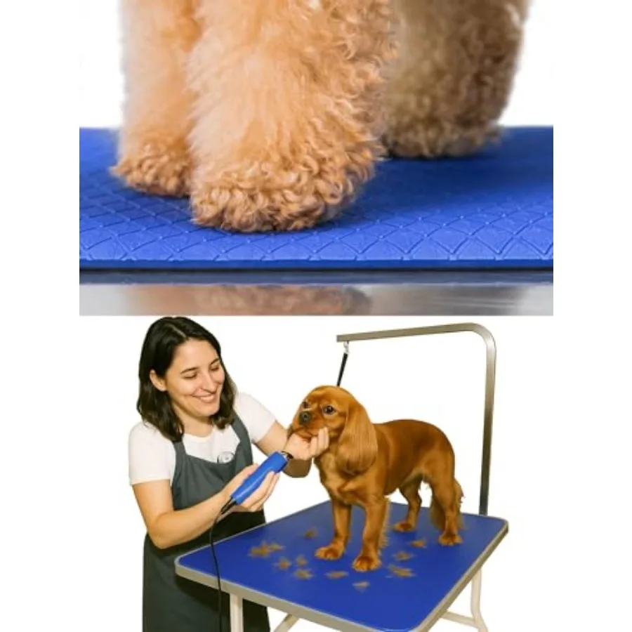 

Multipurpose Foam Rubber Pet Grooming Table Mat 24 x 36 Inch Dog Grooming Mat for Table Cat Grooming Mat Dog Bath Mat Pet Vet M